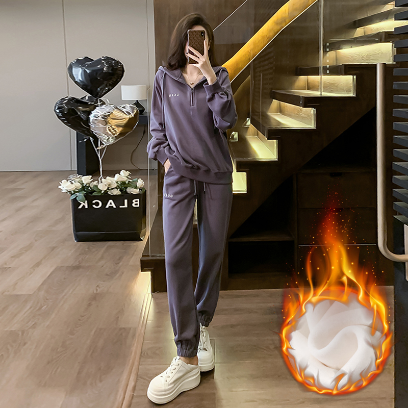 【5-1*5-18】拍编码~欧货休闲运动套装女2025新款时尚洋气减龄韩版