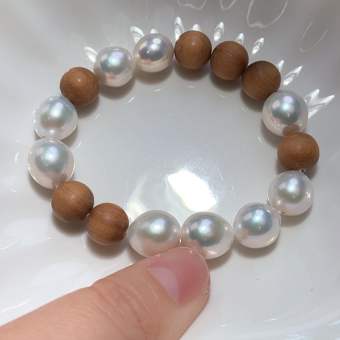 淡水珍珠手绳银S925镶嵌