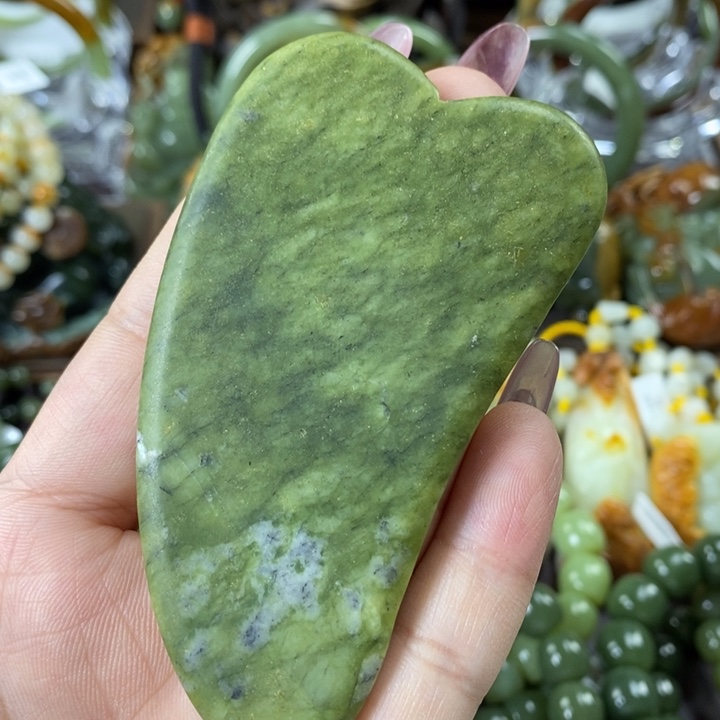 蛇纹石玉刮板板未镶嵌