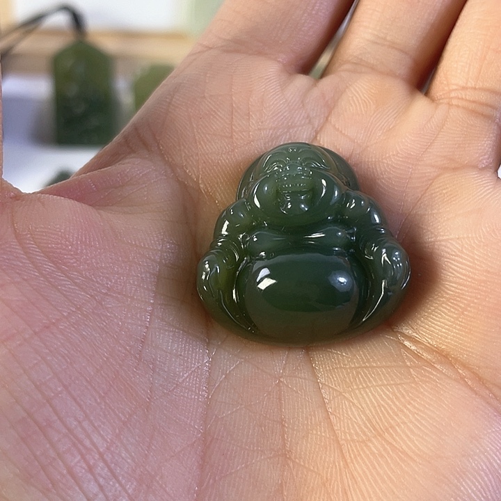 和田玉未镶嵌吊坠(不含链)