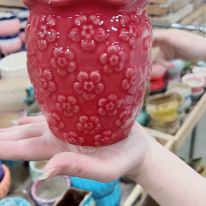 有孔，凑单福利满10元发货陶瓷多肉花盆！