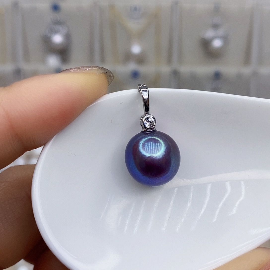 淡水珍珠颈饰银S925镶嵌