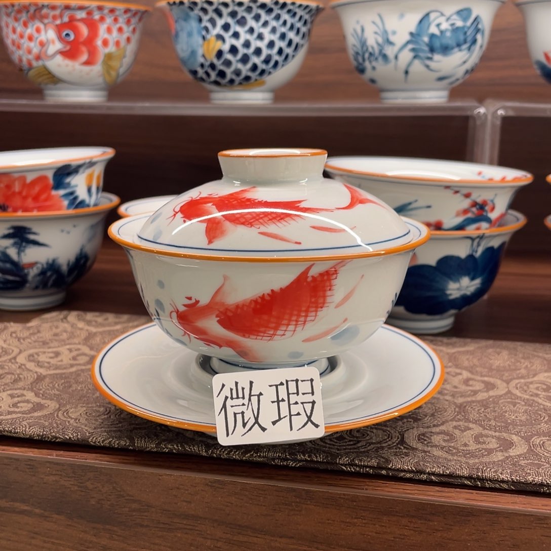 微瑕釉下彩纯手绘