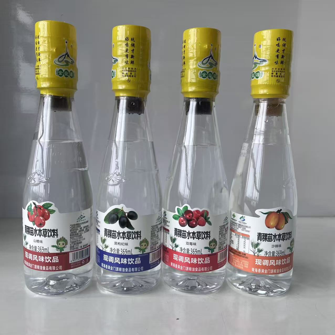 青海门源特产现调风味青稞苗水本草饮料369ml/瓶