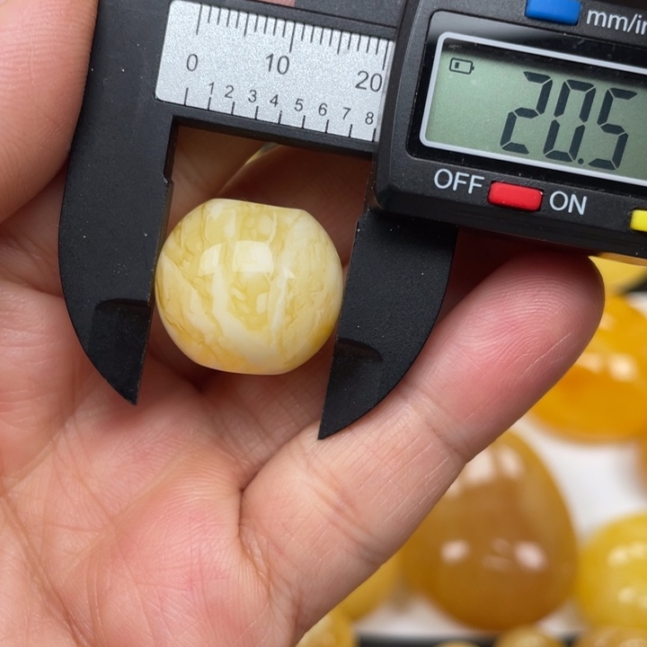 裸石蜜蜡未镶嵌蜜蜡圆珠