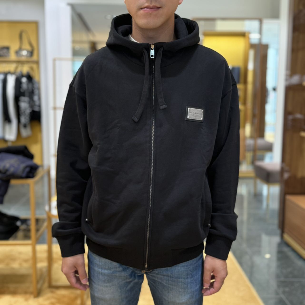 【CC在欧洲】D....G 5号 折扣款 男士长袖黑色卫衣