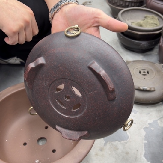 ༺***༻紫砂花盆中香薰装饰