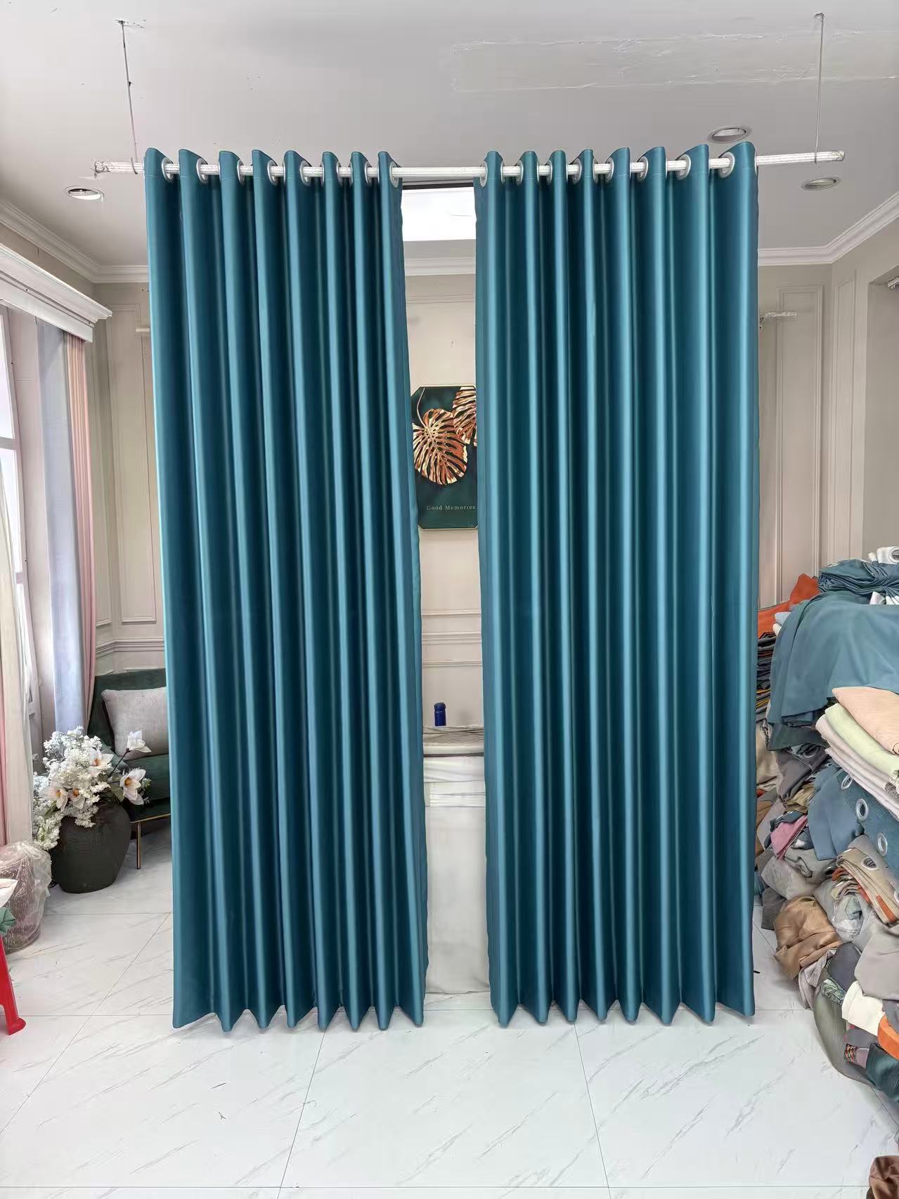 高精密蓝色 反面提花 （中间对开）