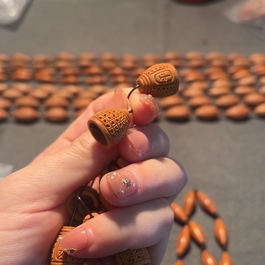 橄榄核手串/手链雕刻工艺平安