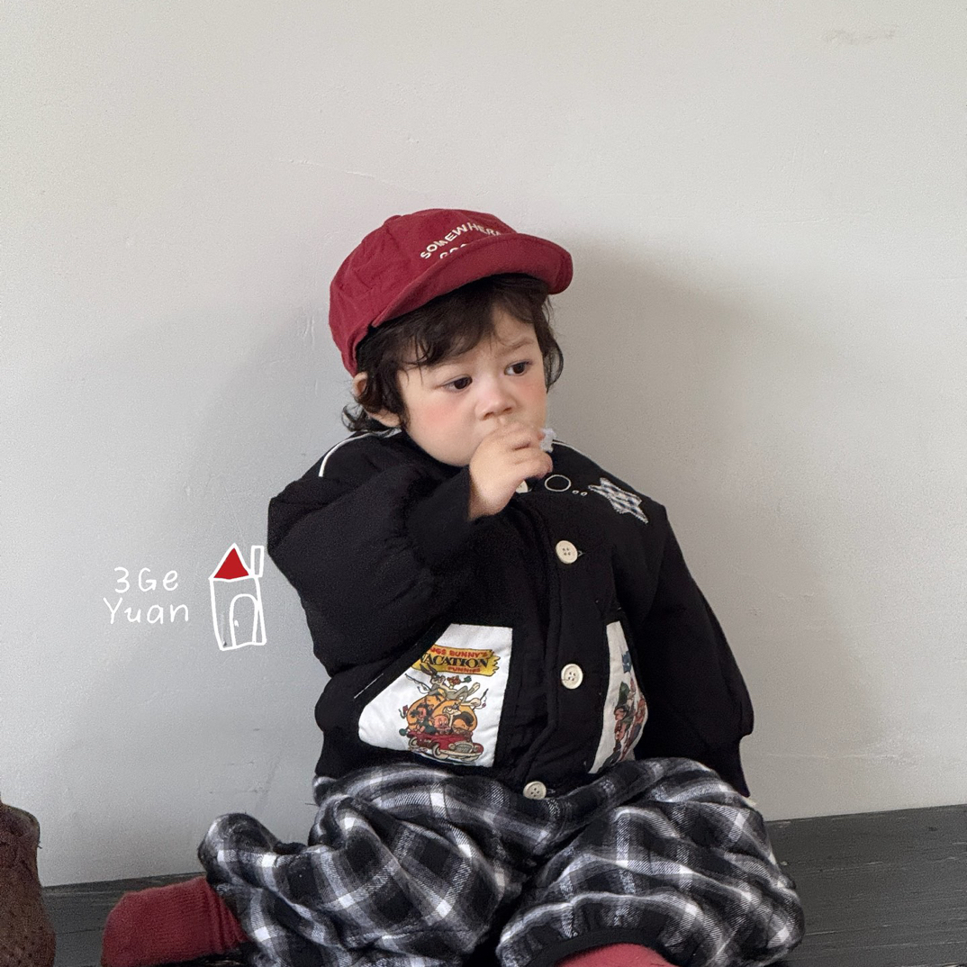 三个院·2025冬款年服 SGY9161 黑色外套 SGY9162 格子裤