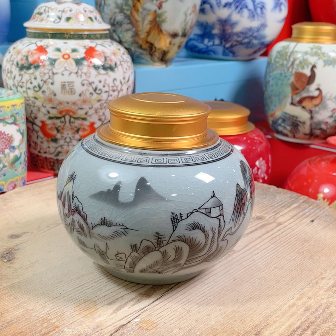 【闪购商品】罐陶瓷茶叶罐密封罐