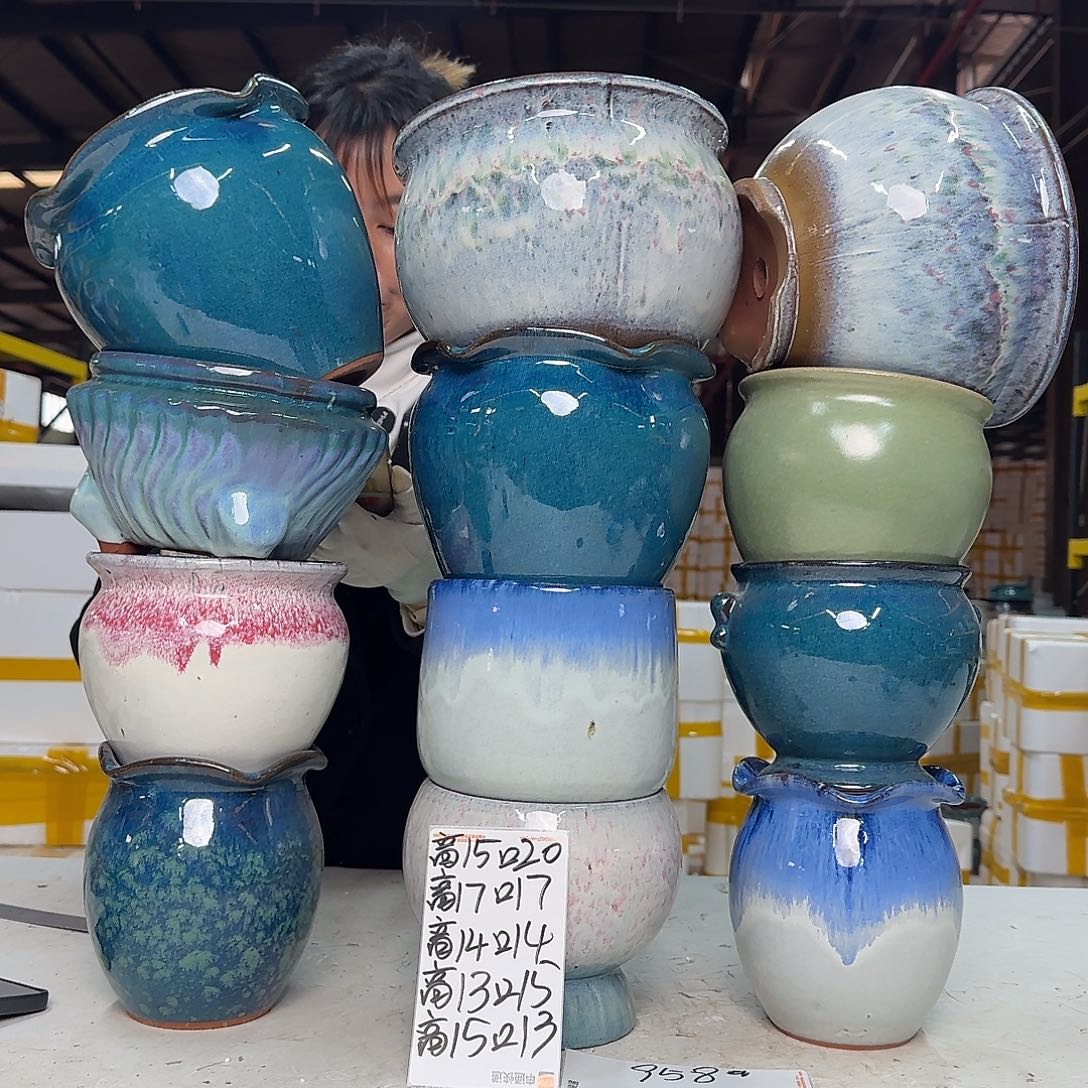 紫砂花盆云上花盆直播1230-958