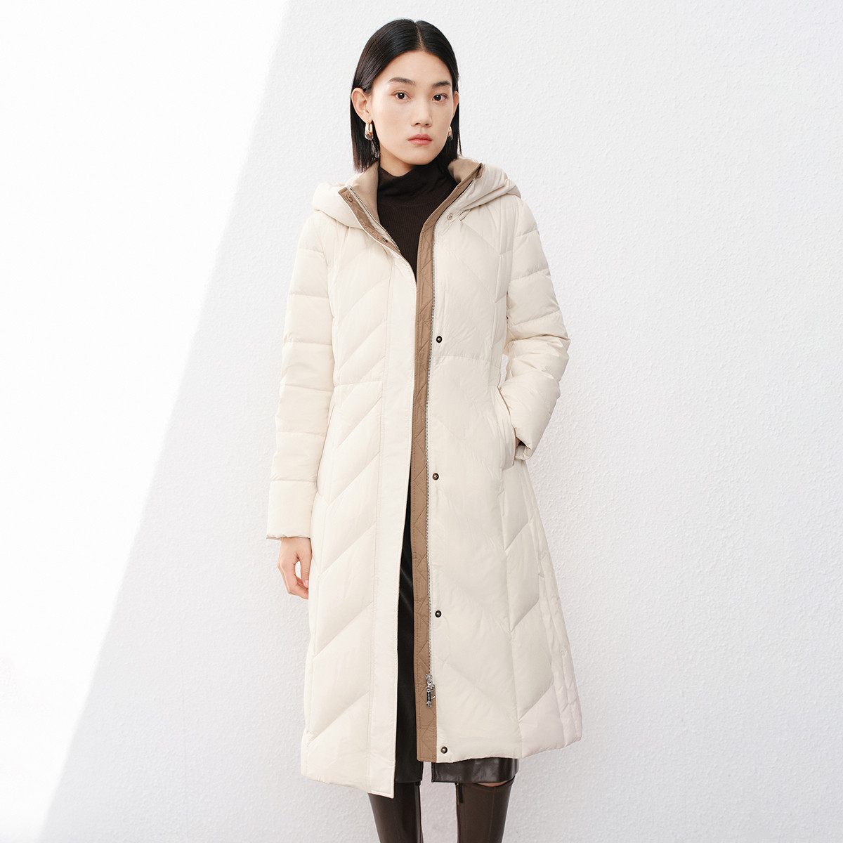 【晨粉专享价】卡迪戴尔透轻御寒羽绒外套冬季款女CR00397V0