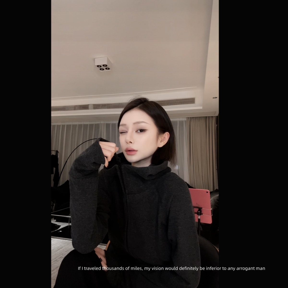 Black vitality.【黑灰雪花澳绒】极简老钱收身显瘦外套