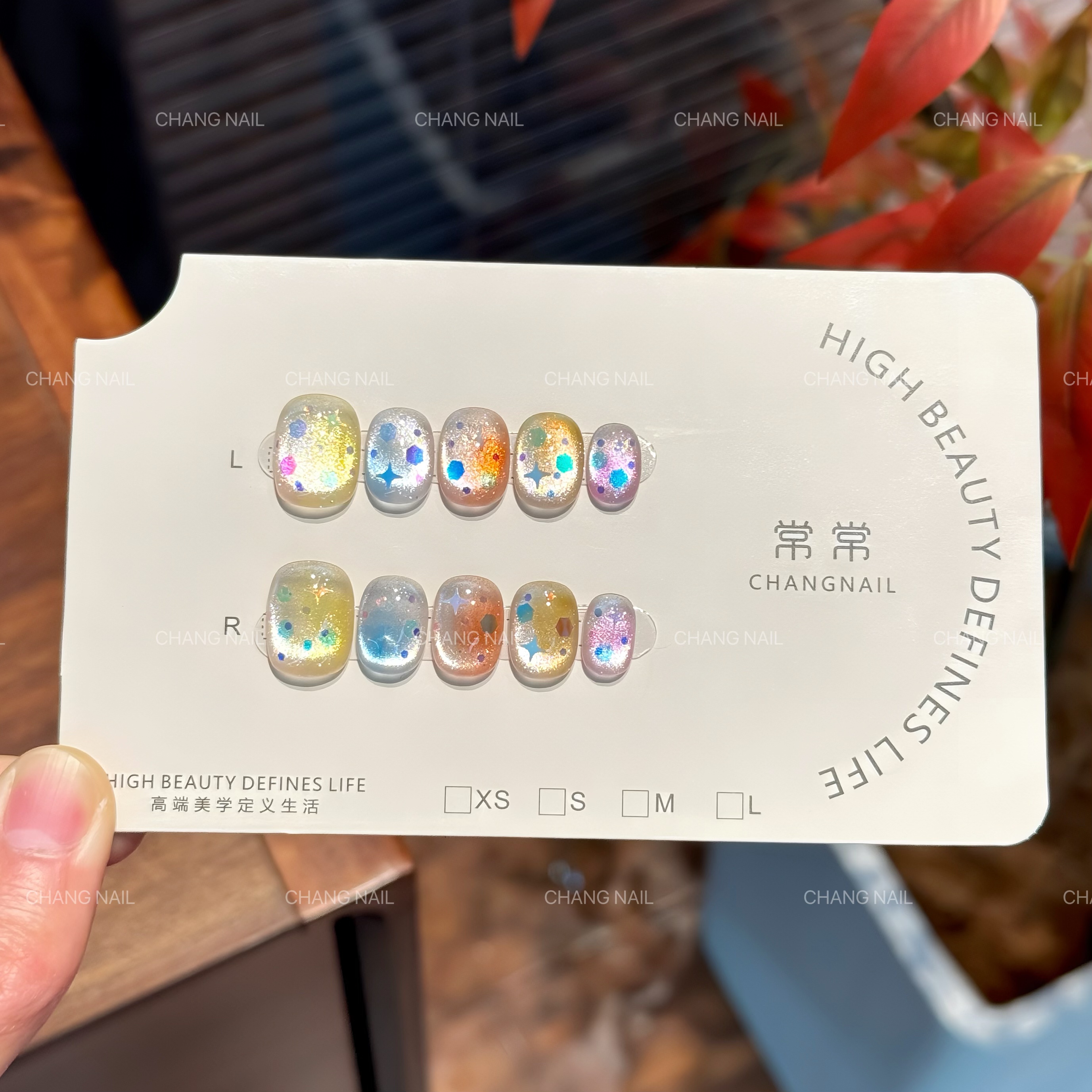 彩虹气泡水-Rainbow Bubble-纯手工穿戴甲夏日气泡多巴胺 10片装