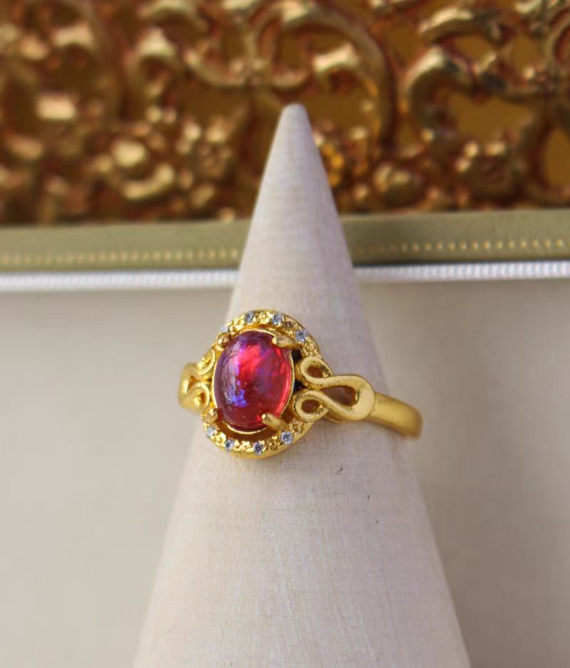 铜合金戒指 430-戒指手工时尚气质轻奢中古