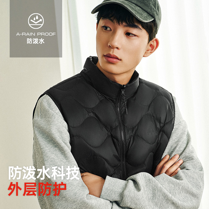 安踏男羽绒马甲丨男款冬季内搭羽绒服百搭休闲棉服保暖运动外套