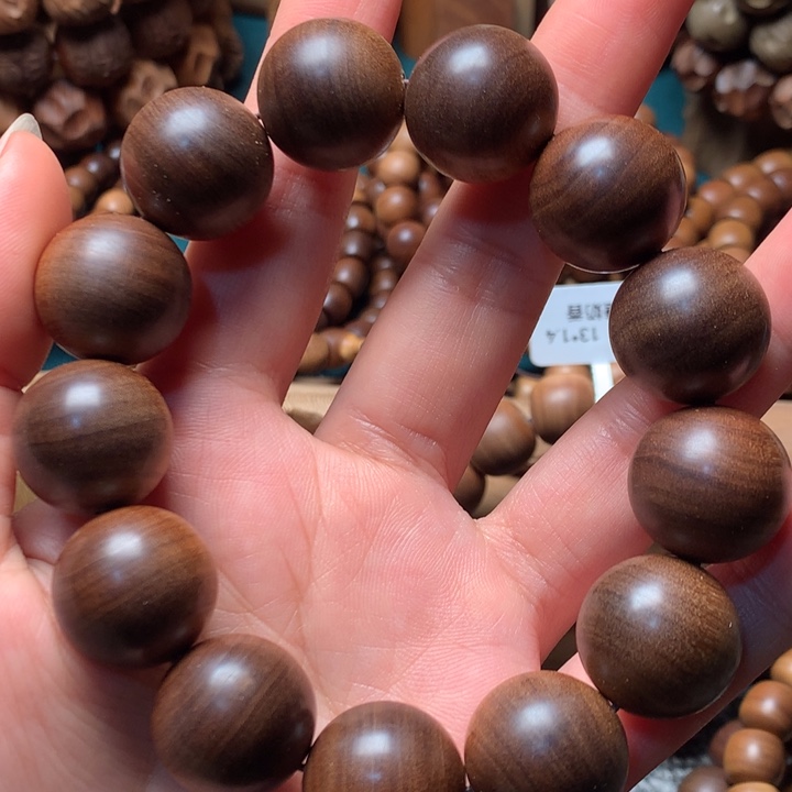 檀香木手串/手链老山檀香1.8横纹