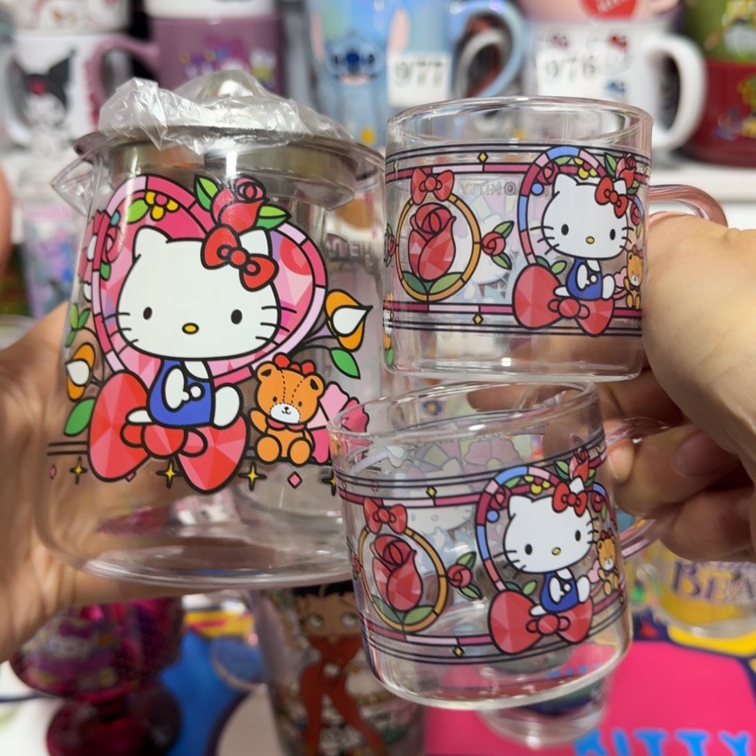 吸管款水晶玻璃一壶两杯