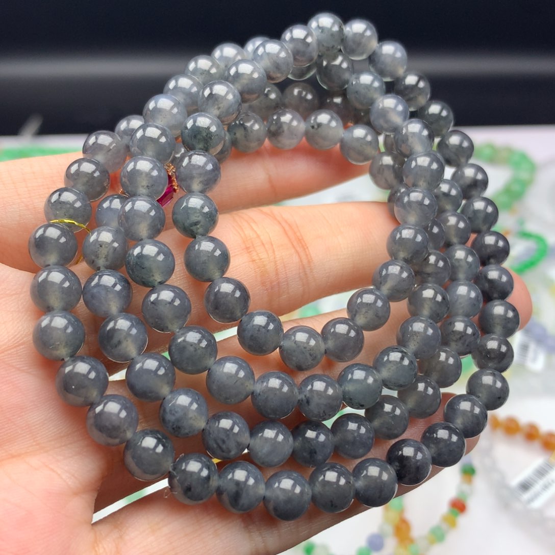 翡翠手链未镶嵌卡