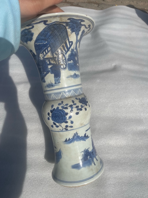 复古中式客厅玄关装饰手工青花瓷花瓶陶瓷工艺品