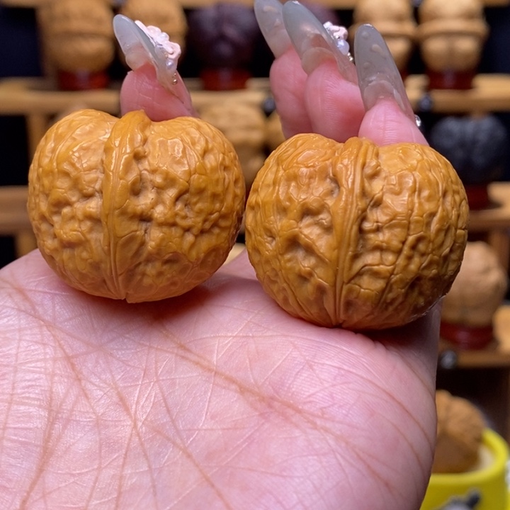 文玩核桃把件小金印元宝53号33尺