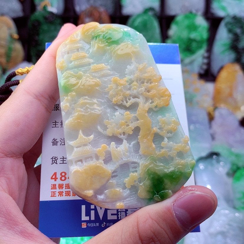 【闪购商品】翡翠颈饰未镶嵌挂件