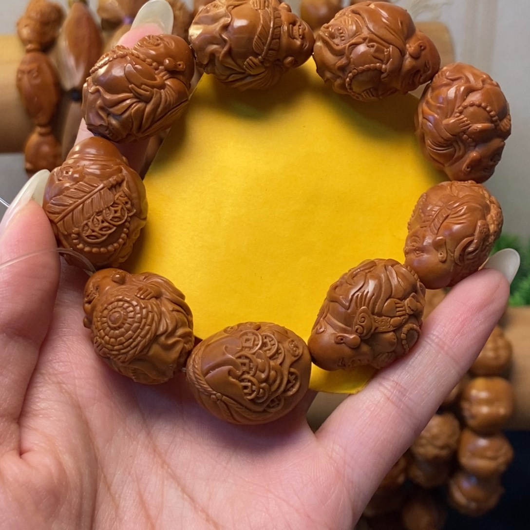 不***李手串/手链橄榄核瑞兽弥勒