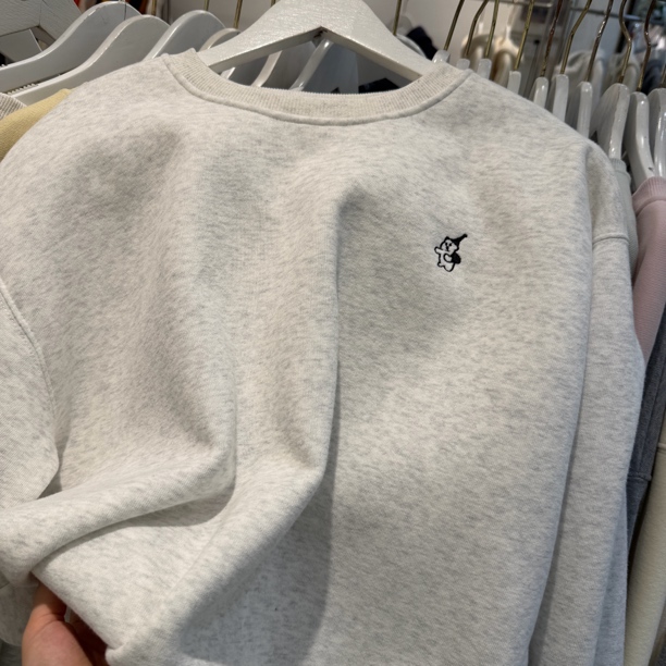 【加绒加厚】法夏尔严选角度奥利绒圆领刺绣卫衣2217