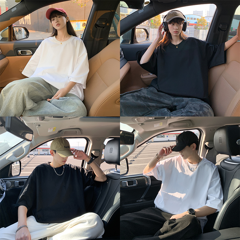 夏季260克重磅纯棉净版短袖T恤女韩版百搭潮流ins半袖