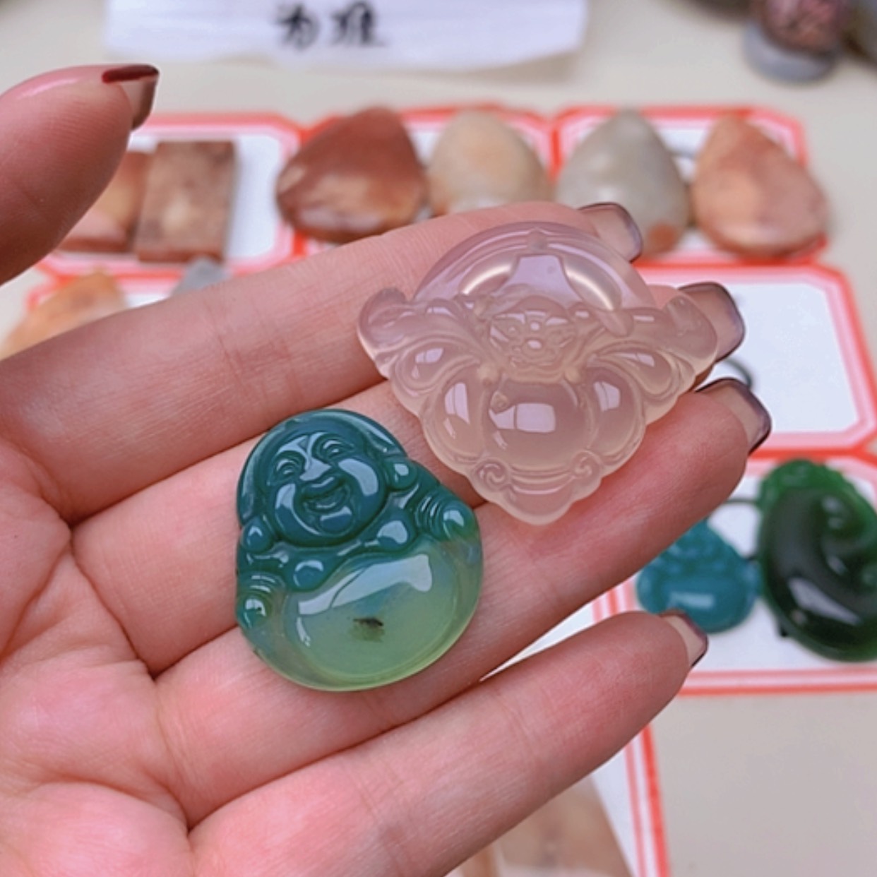 【闪购商品】玛瑙/玉髓未镶嵌珠宝半成品用****6