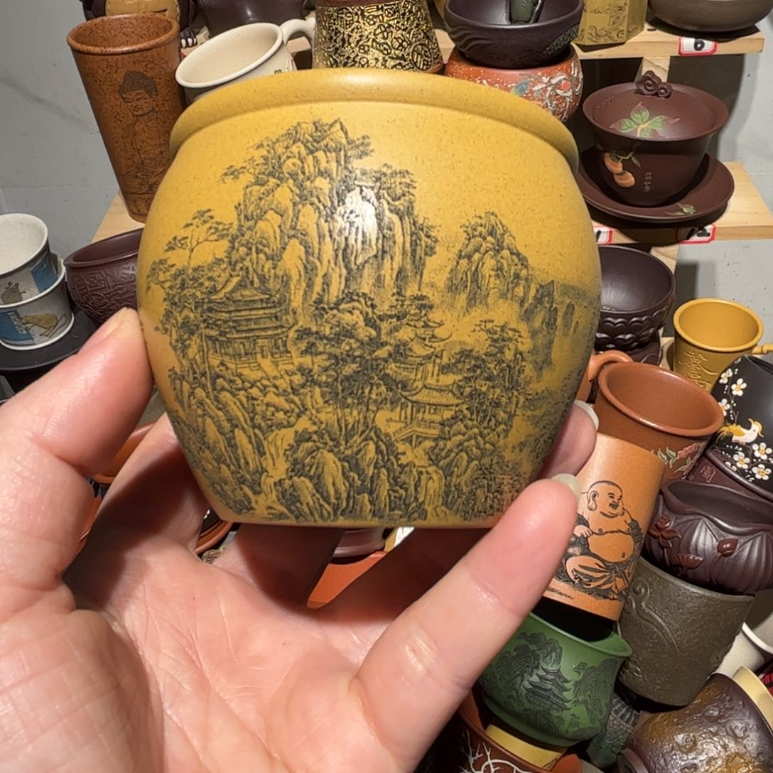 紫砂茶杯宜兴紫砂主人杯