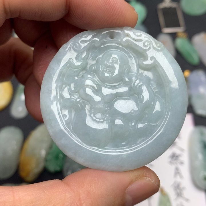 翡翠未镶嵌颈饰天然A货翡翠