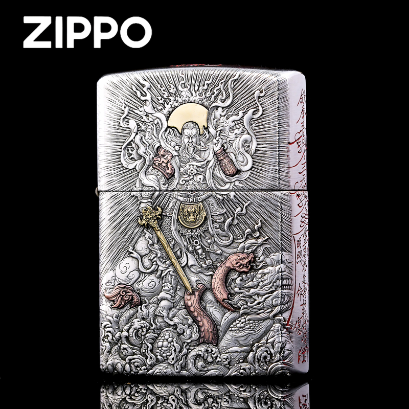 ZIPPO正品打火机/S925纯银套壳重甲【真武大帝】DY9902TJ【凯亚】