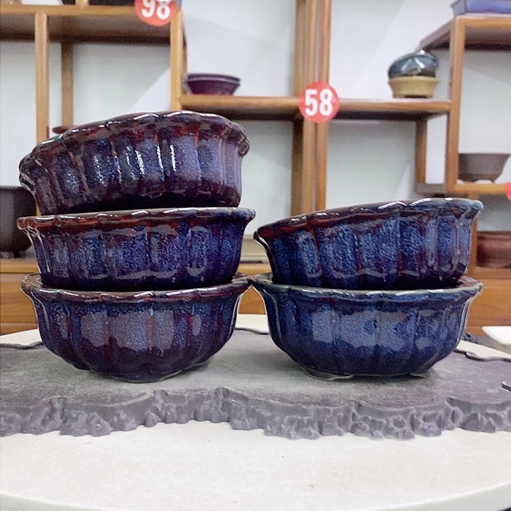 紫砂花盆瑕疵火裂走形5.5-14。。。。