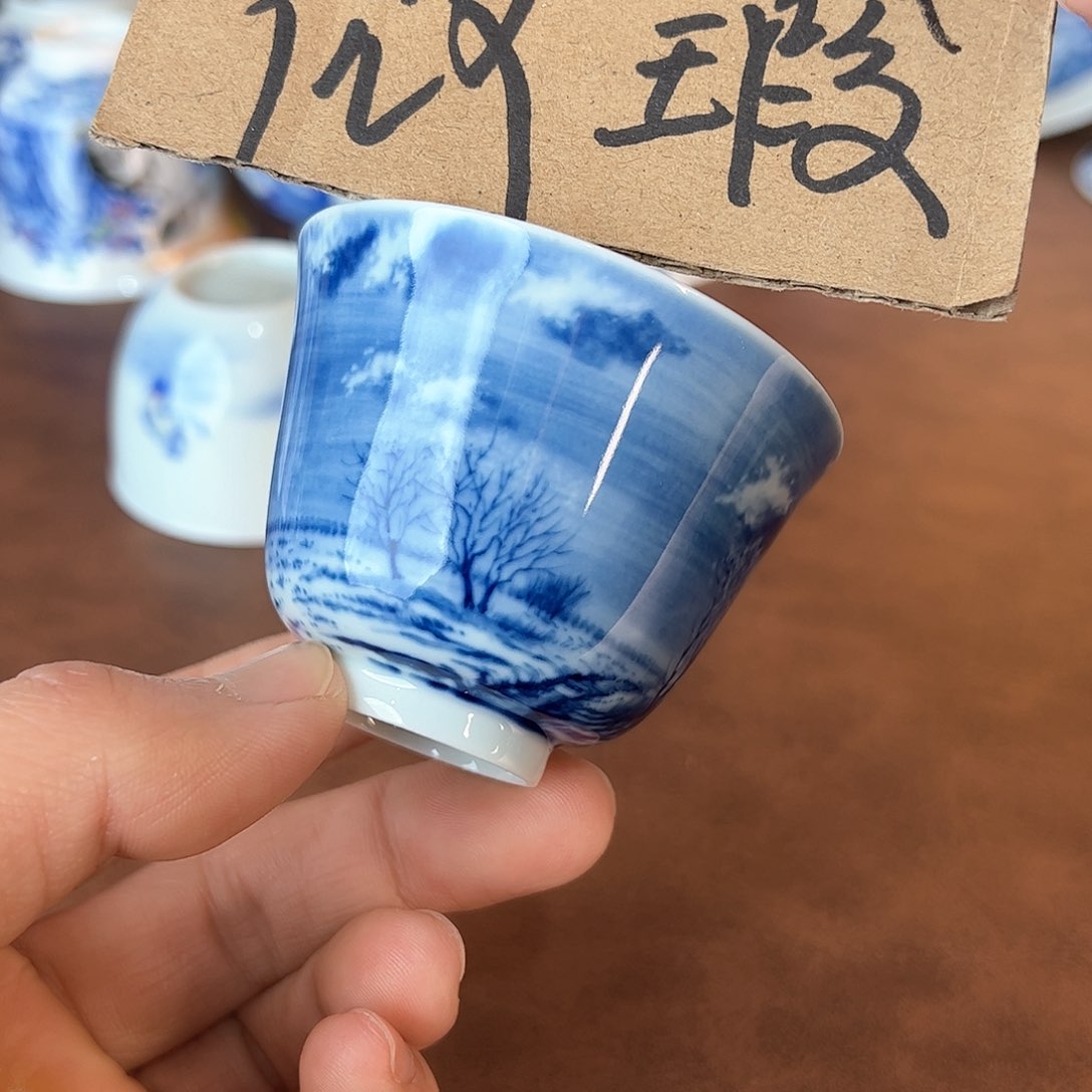 杯鲤*景德镇全手工手绘陶瓷