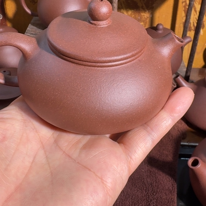 茶壶紫砂紫泥底槽青寒江150cc