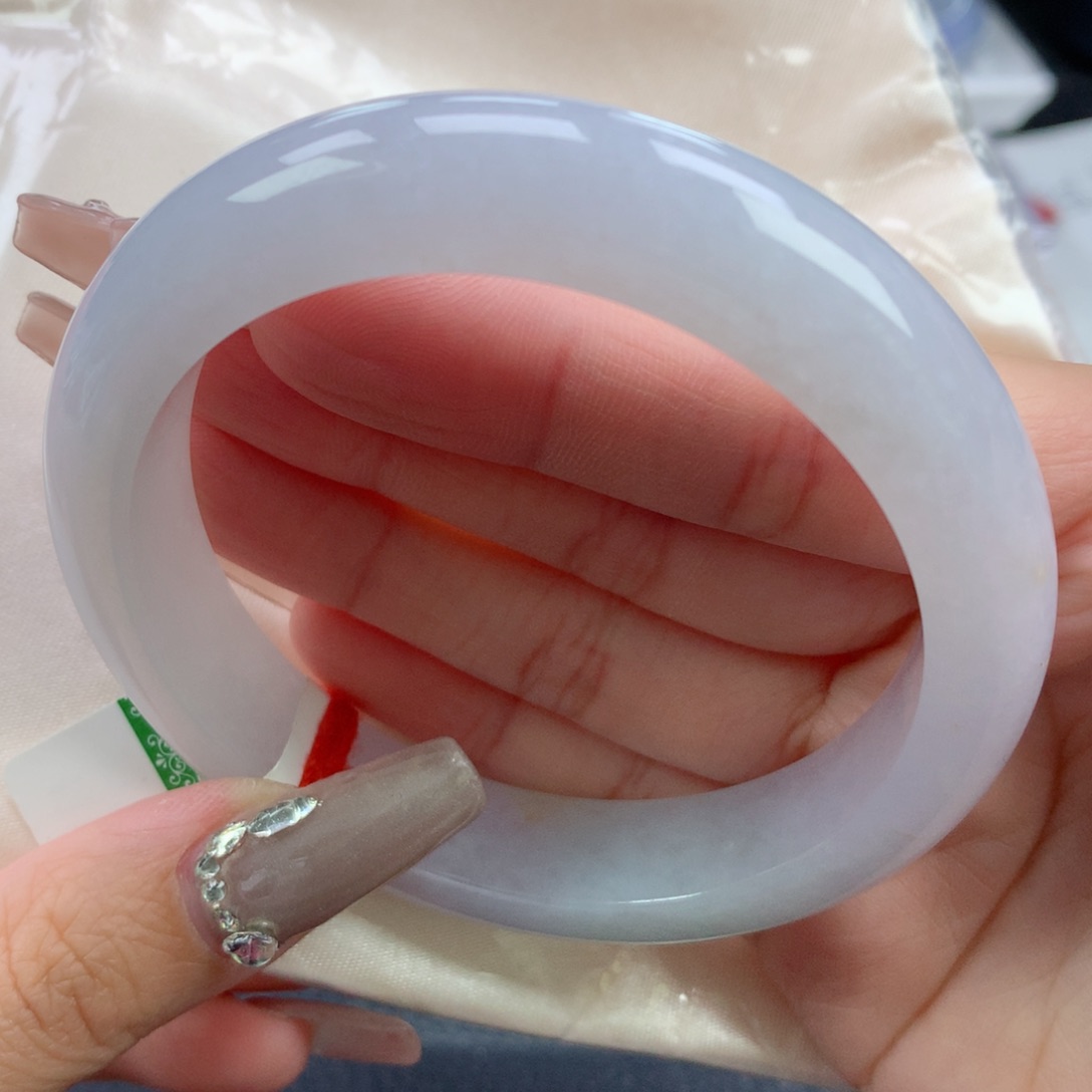 翡翠手镯未镶嵌60.6正圈