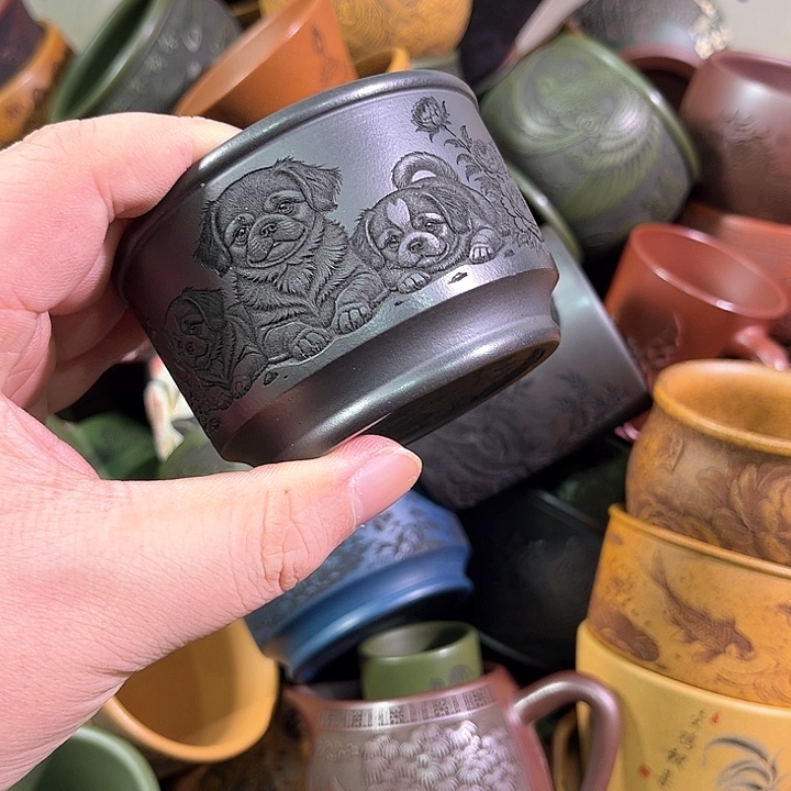 茶杯紫砂全手工紫砂主人杯