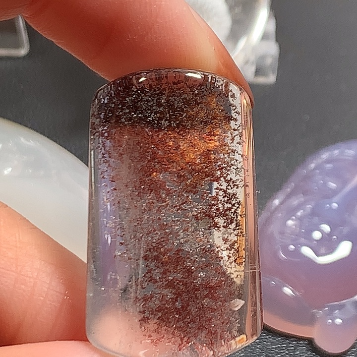 水晶吊坠(不含链)未镶嵌罗*鱼