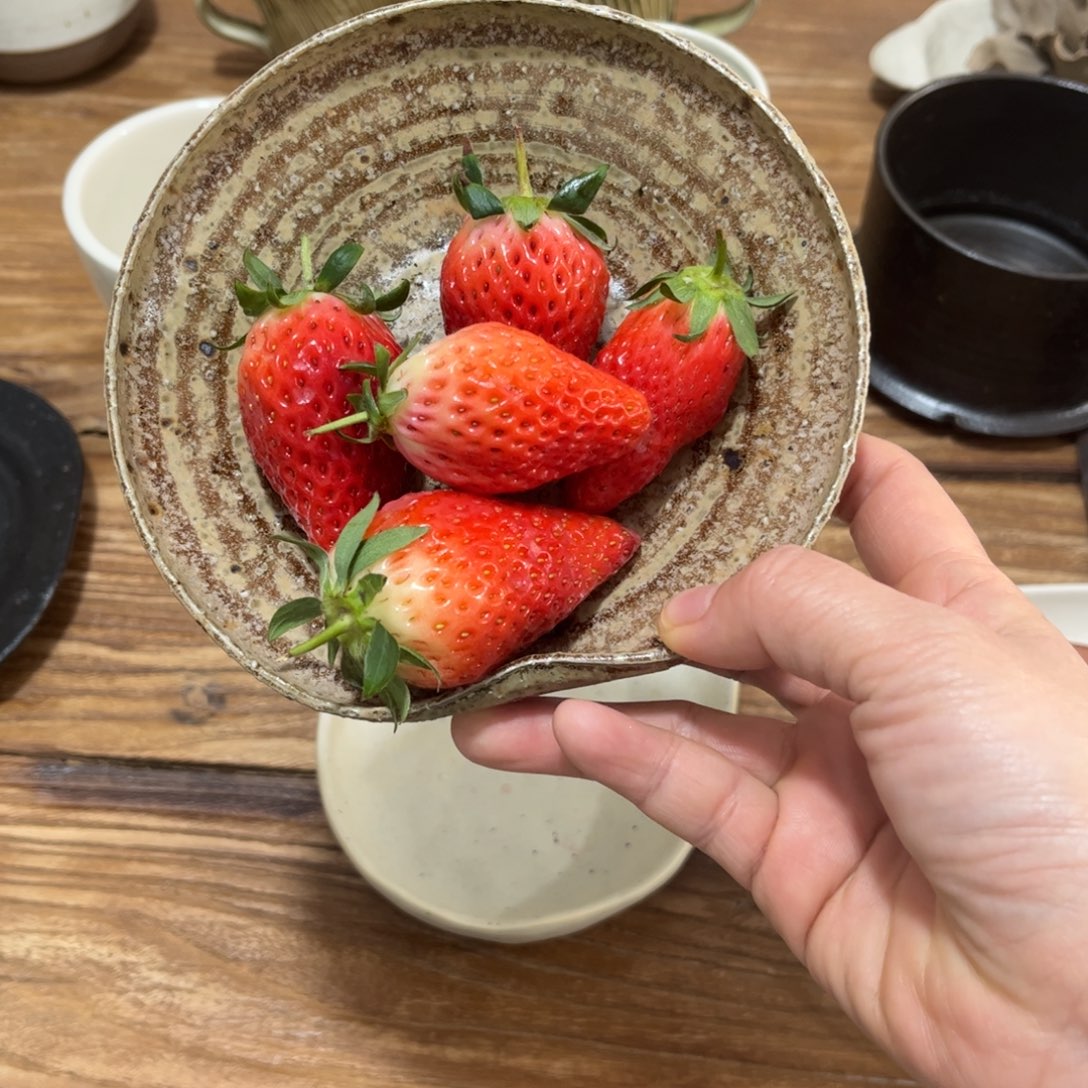 陶手工粗陶桃心小碟