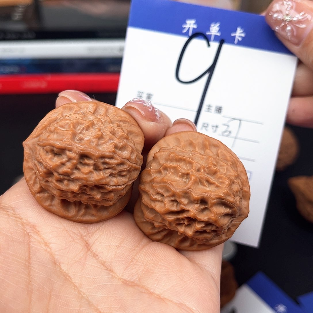 桃核吊坠粗蛙蛙无修37尺寸y