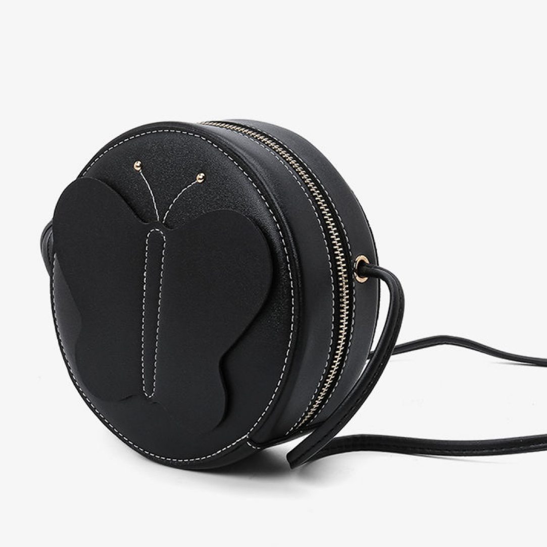 极简复古风黑色朋克风小众韩式休闲单肩斜挎包防盗