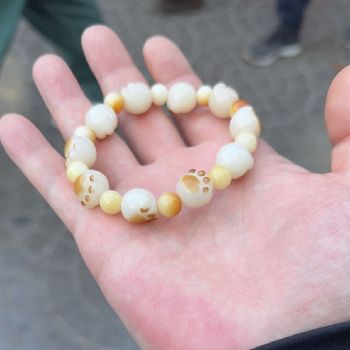 菩提根猫爪手串盘玩绕指柔