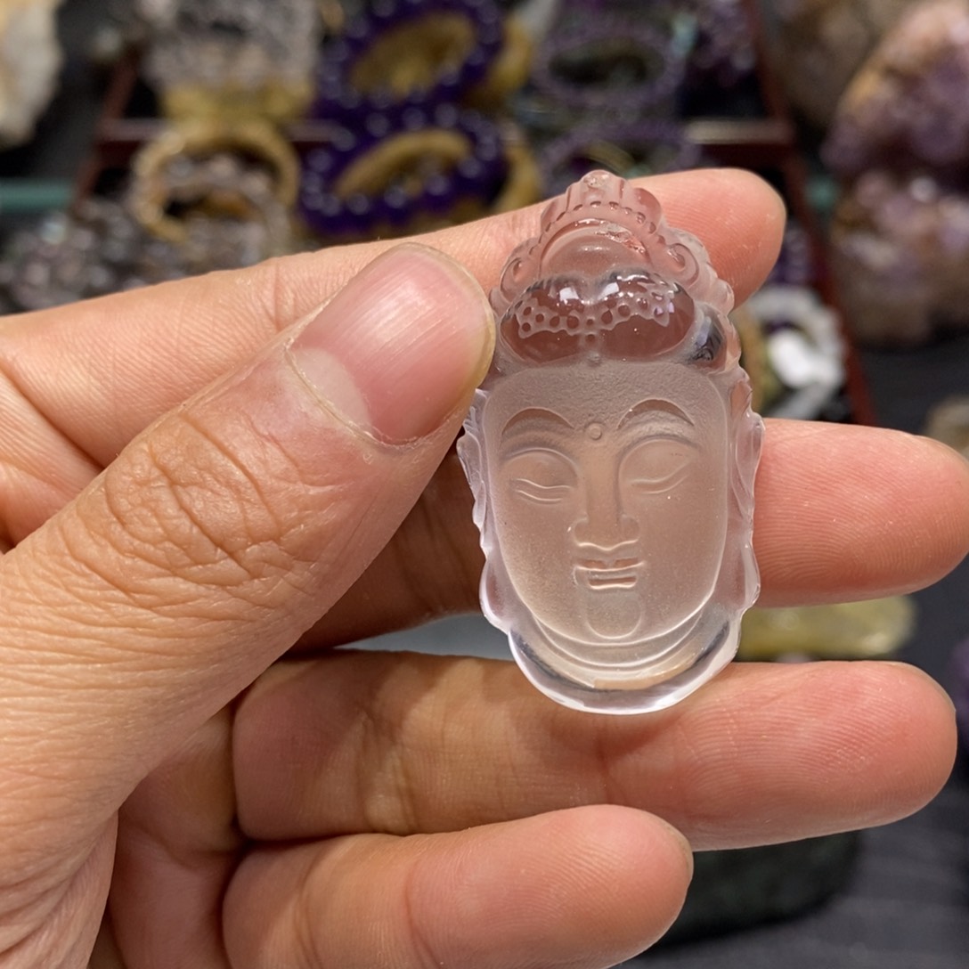 水晶手链未镶嵌观音