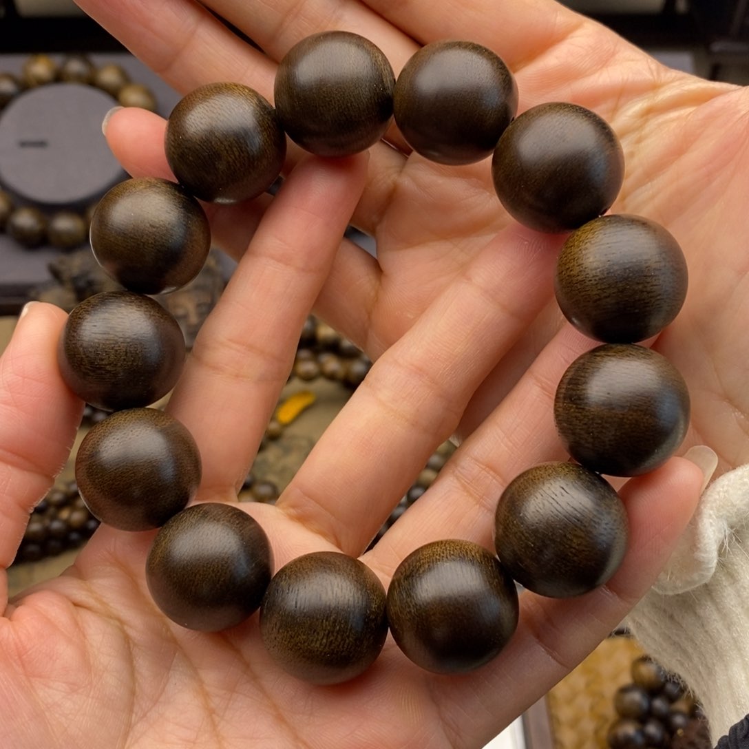 沉香手串h*越芽庄白棋2.0