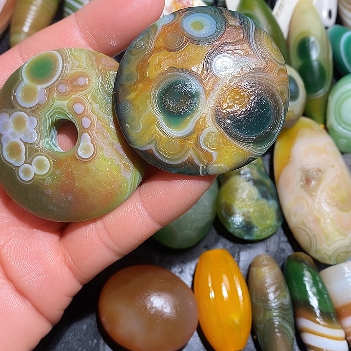 金***马玛瑙/玉髓合金颈饰