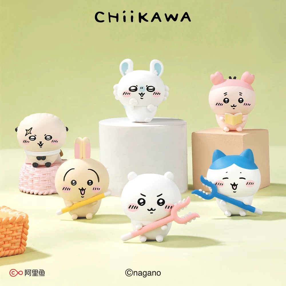 Chiikawa吉伊卡哇Q萌公仔正版盲袋摆件