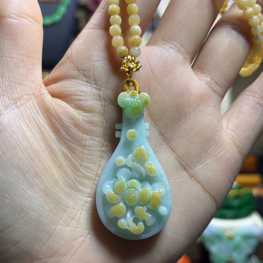 翡翠未镶嵌颈饰天然翡翠