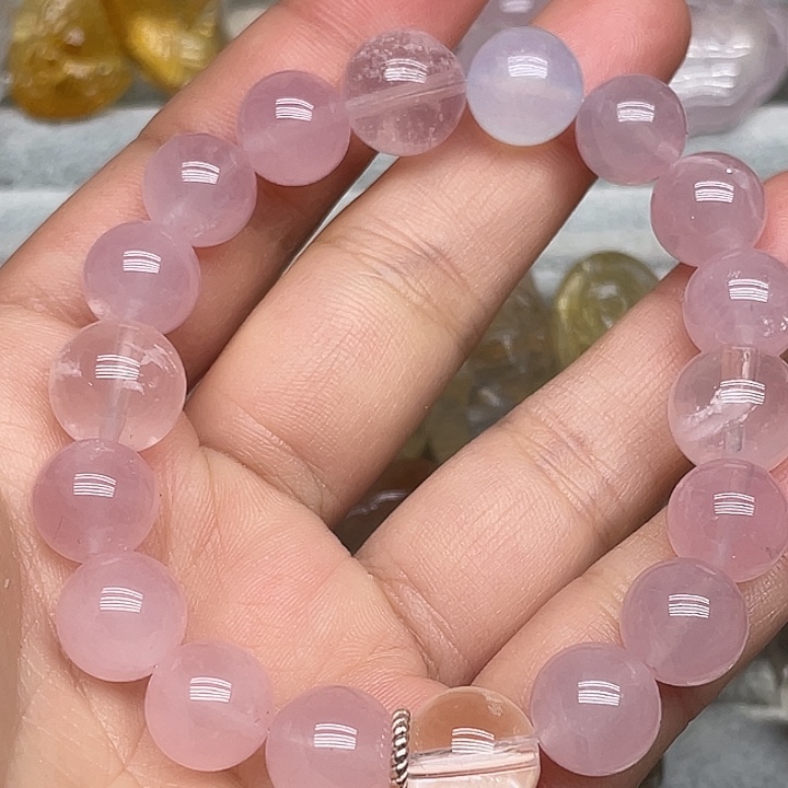 芙蓉石手链合金定制